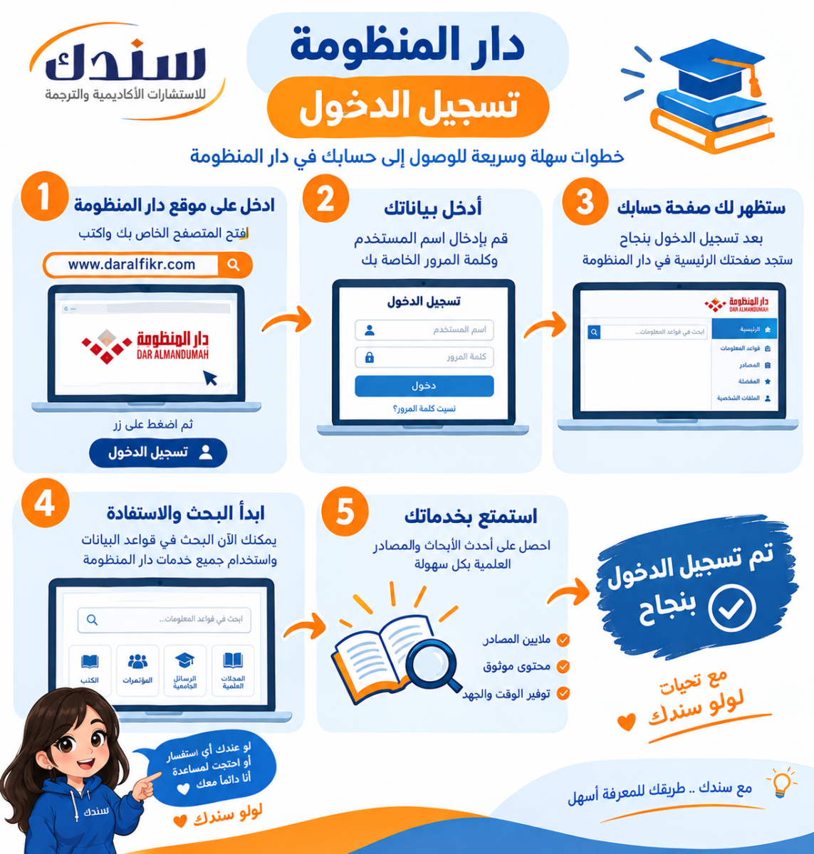 دار المنظومة تسجيل الدخول